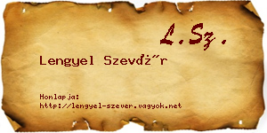 Lengyel Szevér névjegykártya